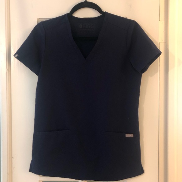 Figs Tops - Figs Casma Top Navy